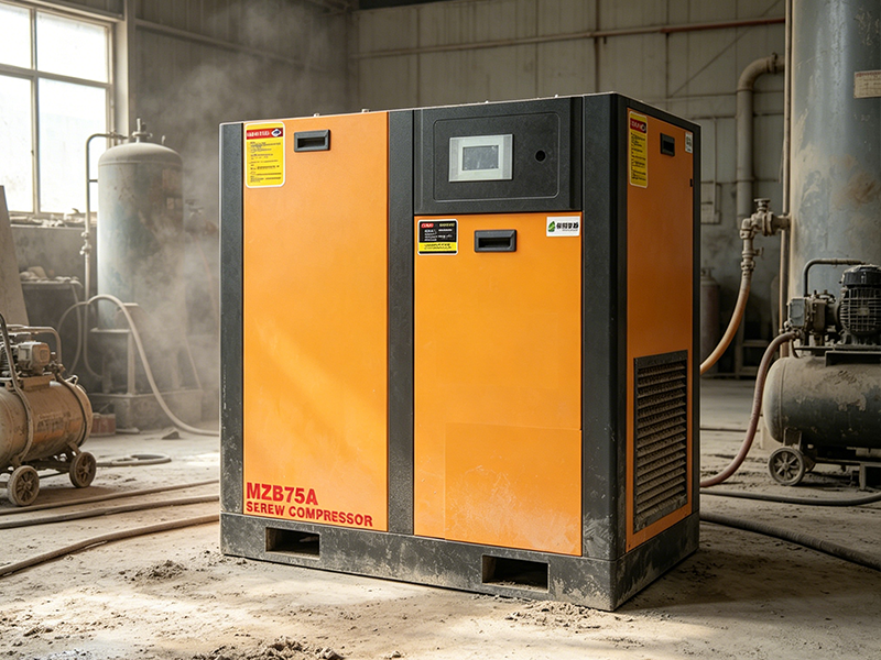 Low Power Consumption Screw Compressor